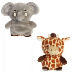 ECO NATION - PELUCHE ECO RÉVERSIBLES - ÉLÉPHANT/GIRAFE 6,5